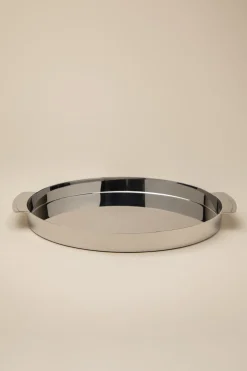 CHROME ROUND TRAY