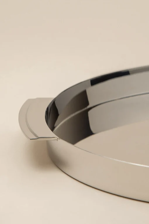 CHROME ROUND TRAY