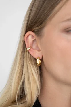 CHUNKY HOOP AND CUFF EARRING SET