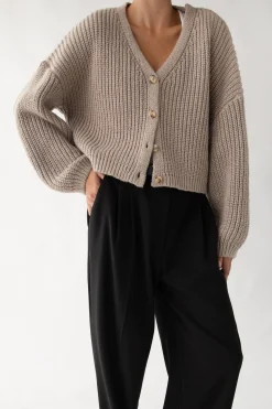 CHUNKY KNIT OVERSIZED CARDIGAN