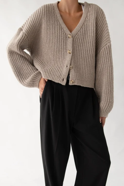 CHUNKY KNIT OVERSIZED CARDIGAN