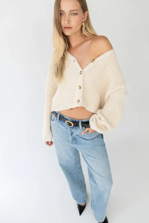 CHUNKY KNIT OVERSIZED CARDIGAN