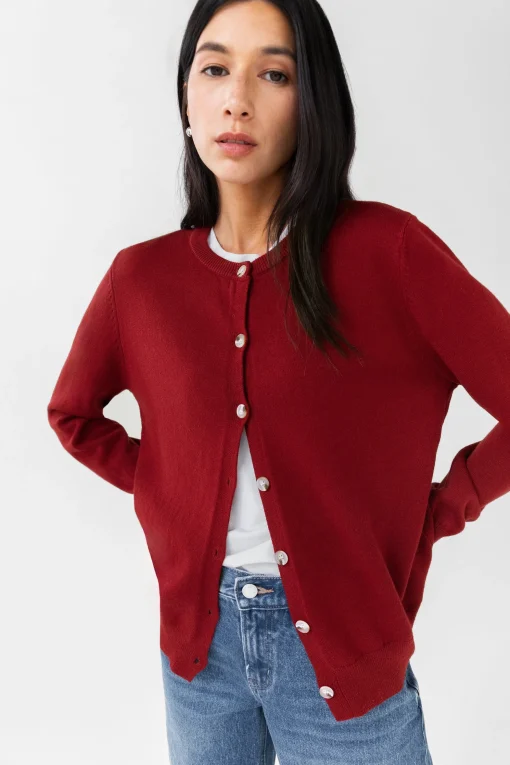 CLASSIC BUTTONED CARDIGAN