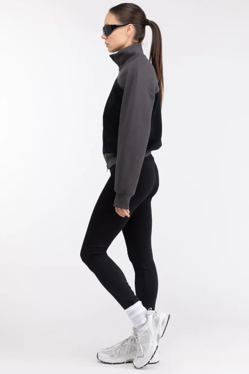 COLOUR BLOCK ZIP-UP JACKET