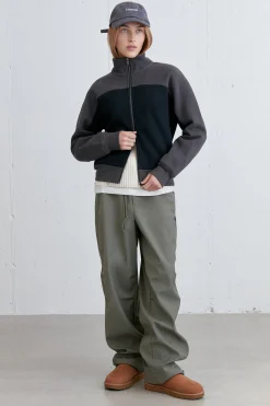 COLOUR BLOCK ZIP-UP JACKET