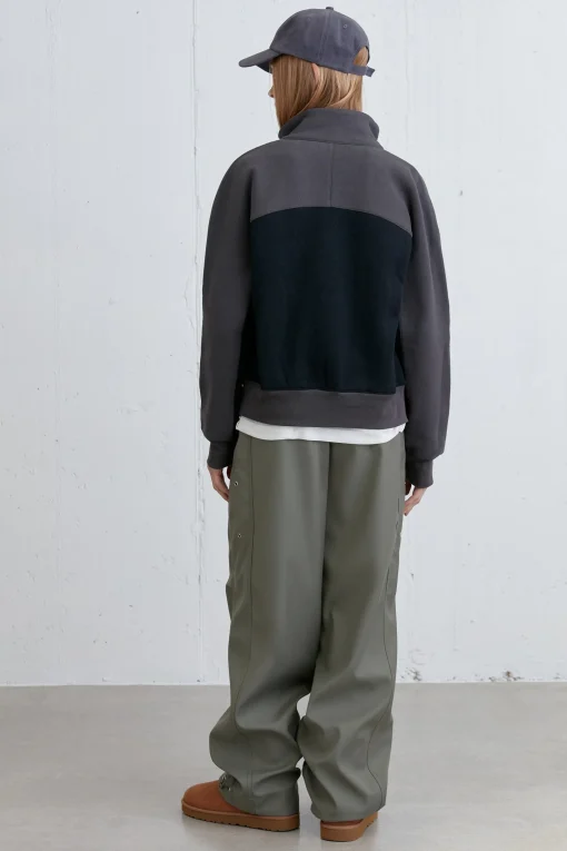 COLOUR BLOCK ZIP-UP JACKET