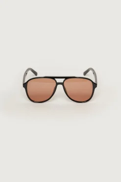COLOURED LENS AVIATOR SUNGLASSES