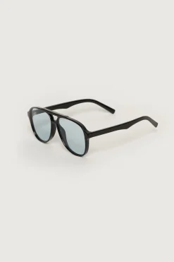 COLOURED LENS AVIATOR SUNGLASSES
