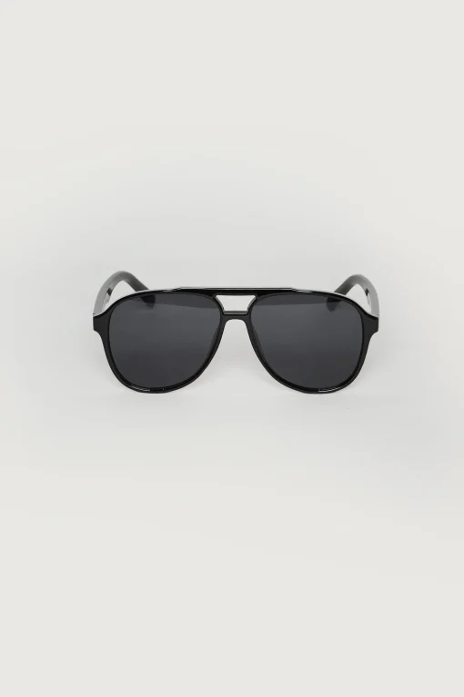 COLOURED LENS AVIATOR SUNGLASSES