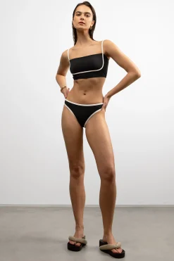 CONTRAST DETAIL BIKINI TOP