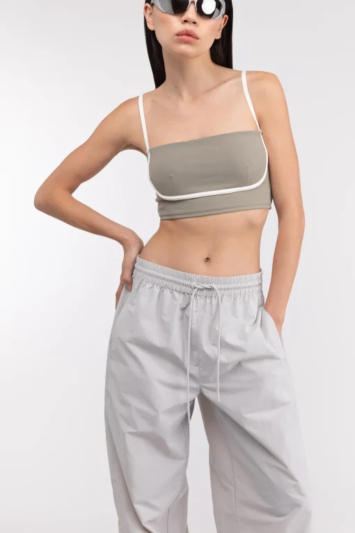 CONTRAST DETAIL BIKINI TOP