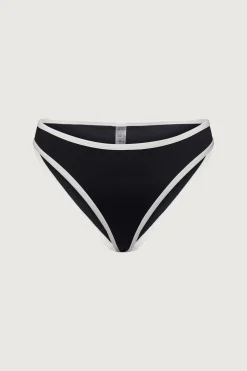 CONTRAST DETAIL LOW-RISE BIKINI BOTTOM
