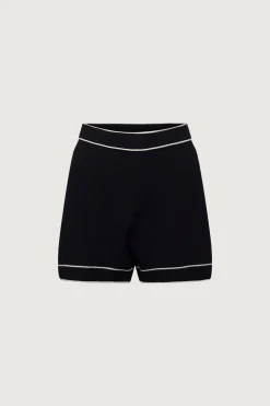 CONTRAST TRIM KNIT SHORT