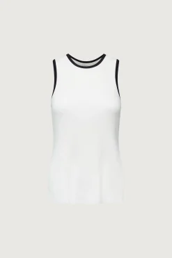 CONTRAST TRIM RACER BACK TANK TOP