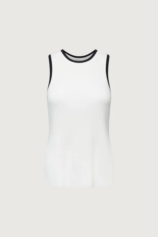 CONTRAST TRIM RACER BACK TANK TOP