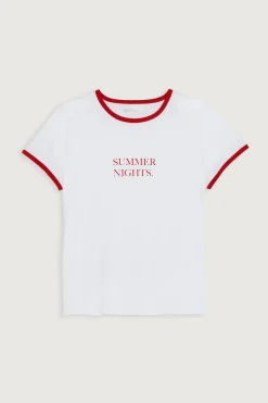 CONTRAST TRIM TEE