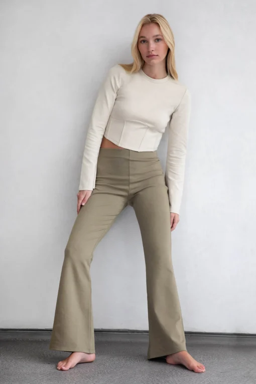 CORSET LONG SLEEVE TOP