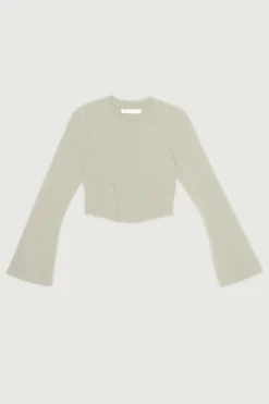 CORSET LONG SLEEVE TOP