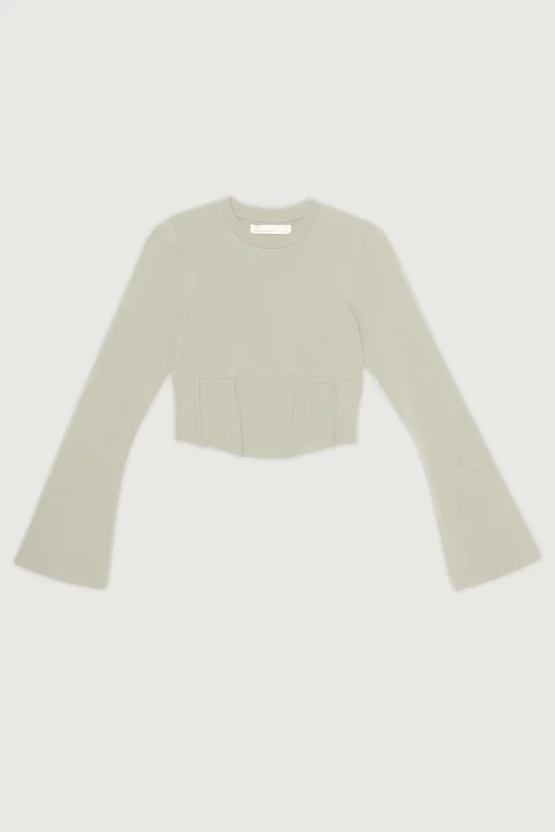 CORSET LONG SLEEVE TOP