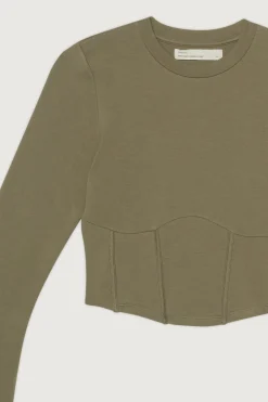 CORSET LONG SLEEVE TOP