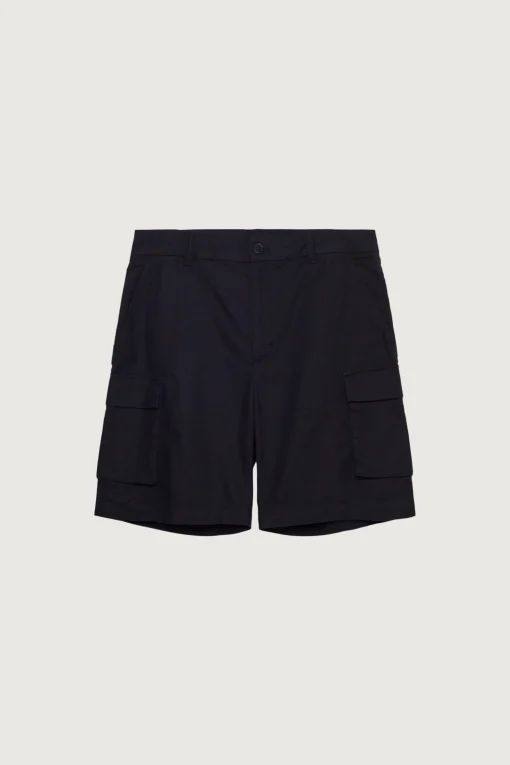 COTTON LINEN CARGO SHORT
