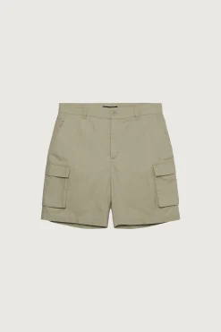 COTTON LINEN CARGO SHORT