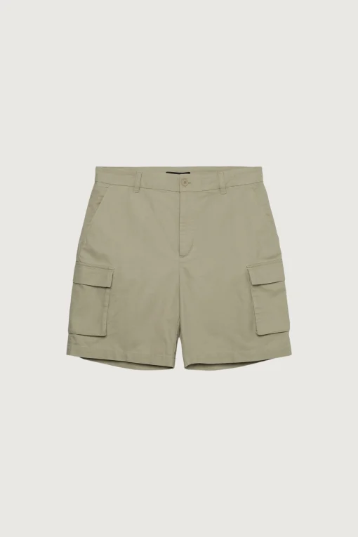 COTTON LINEN CARGO SHORT