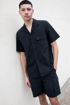 COTTON NYLON CARGO SHIRT