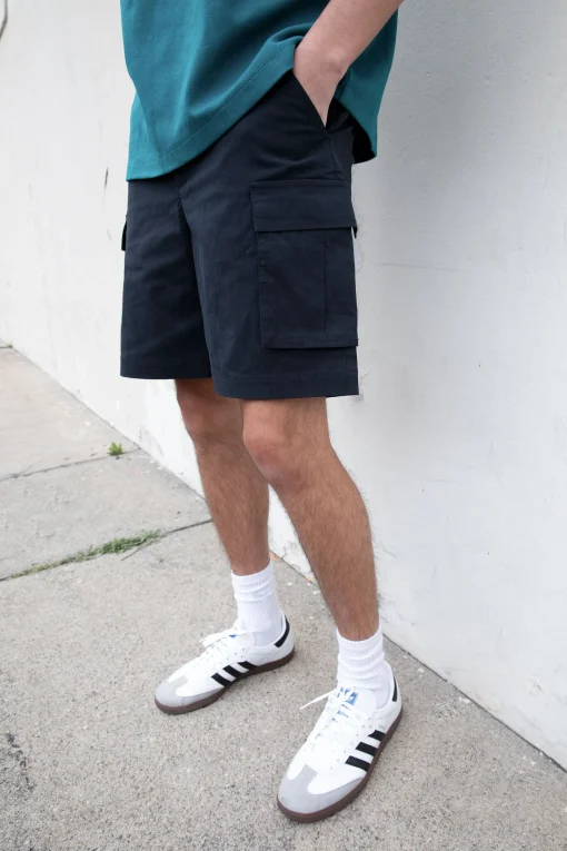 COTTON NYLON CARGO SHORT