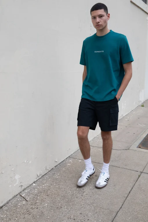 COTTON NYLON CARGO SHORT