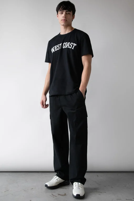 COTTON NYLON RELAXED FIT CARGO PANT