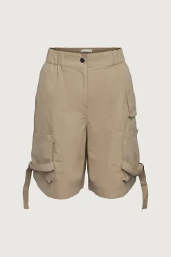 COTTON NYLON TWILL CARGO SHORT