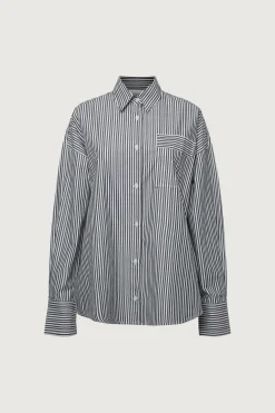 COTTON POPLIN STRIPED SHIRT