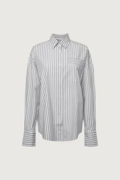 COTTON POPLIN STRIPED SHIRT