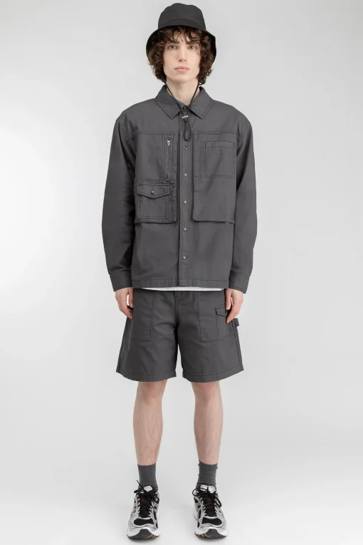 COTTON-TWILL BUTTON UP SHIRT