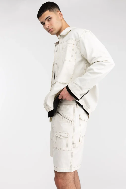 COTTON-TWILL CARGO SHORT