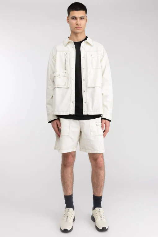COTTON-TWILL CARGO SHORT