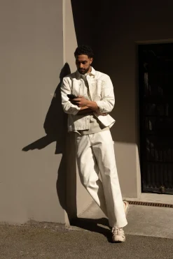 COTTON-TWILL STRAIGHT LEG CARGO PANT