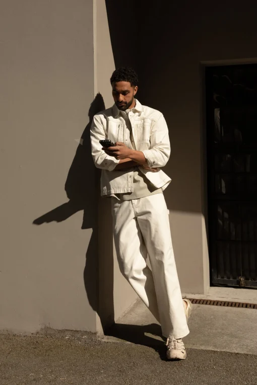 COTTON-TWILL STRAIGHT LEG CARGO PANT