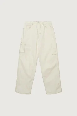 COTTON-TWILL STRAIGHT LEG CARGO PANT