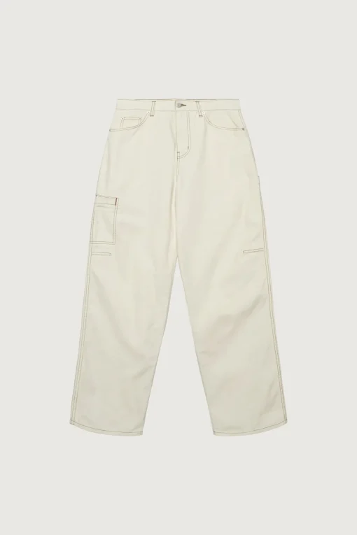 COTTON-TWILL STRAIGHT LEG CARGO PANT