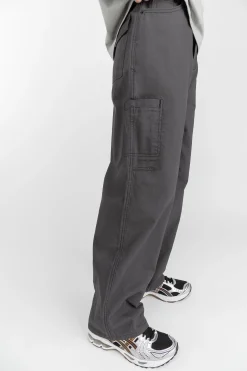 COTTON-TWILL STRAIGHT LEG CARGO PANT
