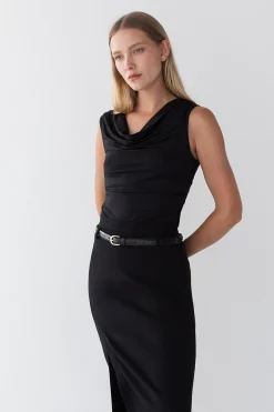 COWL NECK TANK TOP