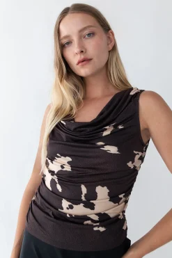 COWL NECK TANK TOP