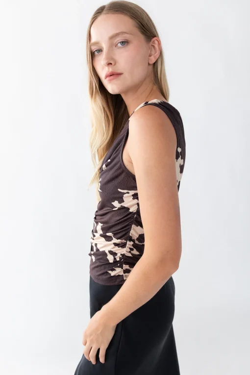 COWL NECK TANK TOP