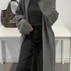 COZY LONG OPEN FRONT CARDIGAN