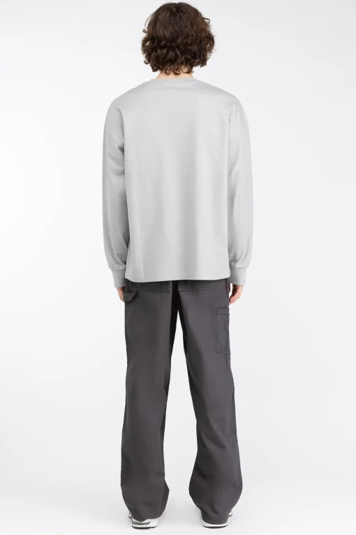 CREWNECK SWEATSHIRT WITH CARGO POCKET