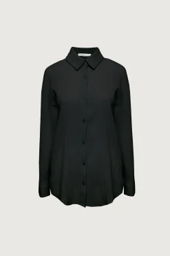 CRINKLE BUTTON UP