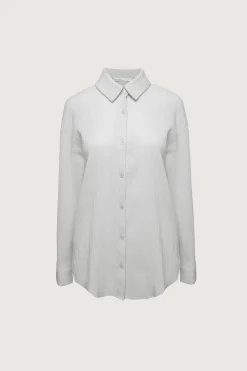 CRINKLE BUTTON UP