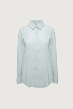 CRINKLE BUTTON UP